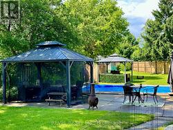 Extra long yard view/mature trees.2 steel gazebos - 