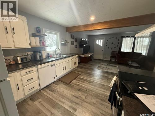 155 Maxwell Street, Kamsack, SK - Indoor Photo Showing Kitchen With Double Sink