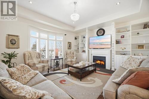 5221 Adobe Court, Mississauga, ON - Indoor Photo Showing Living Room With Fireplace