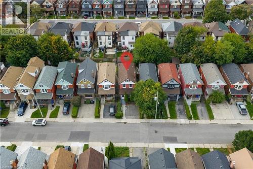 Aerial perspective of suburban area - 24 Somerset Avenue, Hamilton, ON - Outdoor With View