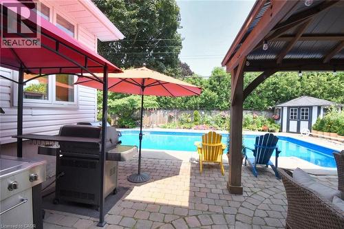 4131 Lorraine Crescent, Burlington, ON - Outdoor With In Ground Pool With Deck Patio Veranda