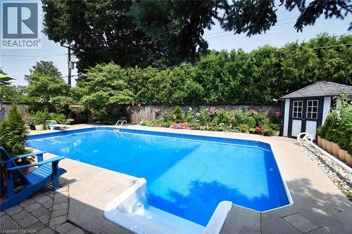 4131 Lorraine Crescent, Burlington, ON - Outdoor With In Ground Pool With Deck Patio Veranda With Backyard