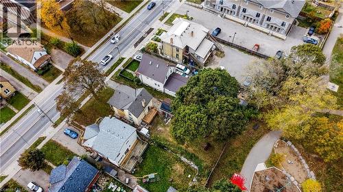 Aerial perspective of suburban area - 138 Courtland Avenue E, Kitchener, ON 
