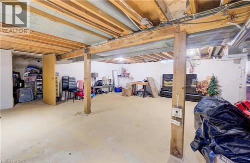 View of unfinished below grade area - 31 Bonfair Court, Kitchener, ON - Indoor Photo Showing Basement