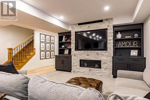 60 Parker Avenue, Hamilton, ON - Indoor Photo Showing Living Room With Fireplace