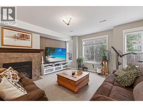 1487 Rosewood Drive, West Kelowna, BC - Indoor Photo Showing Living Room With Fireplace