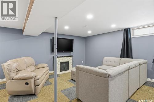 312 Grant Street, Davidson, SK - Indoor Photo Showing Other Room With Fireplace