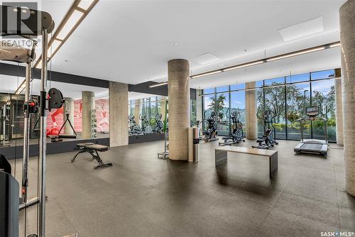 1302 490 2Nd Avenue S, Saskatoon, SK - Indoor Photo Showing Gym Room
