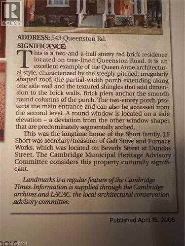 543 Queenston Road, Cambridge, ON - Other