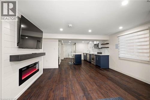 695 Robert Ferrie Drive Unit# Lower, Kitchener, ON - Indoor With Fireplace