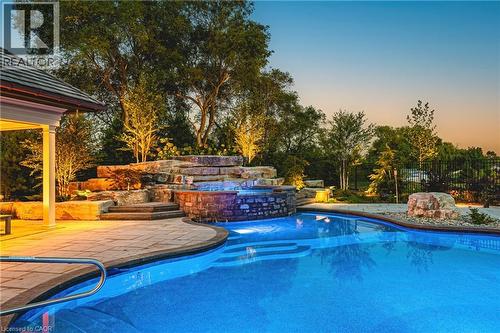 597 Old York Road, Burlington, ON - Outdoor With In Ground Pool With Backyard