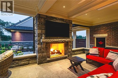 597 Old York Road, Burlington, ON -  Photo Showing Other Room With Fireplace