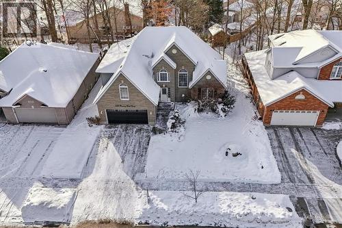 View of snowy aerial view - 629 Burning Bush Road, Waterloo, ON - Outdoor