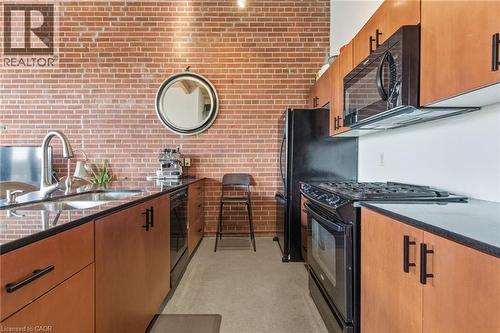 85 Spruce Street N Unit# 203, Cambridge, ON - Indoor Photo Showing Kitchen With Double Sink