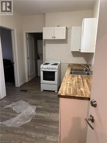 33-35 E Wood Street E, Hamilton, ON - Indoor Photo Showing Kitchen With Double Sink