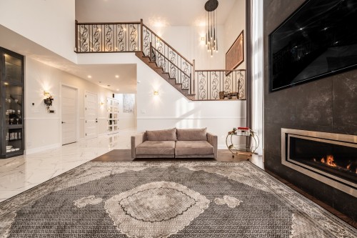 Staircase - 38 Rue De L'Oiselet, Carignan, QC - Indoor With Fireplace