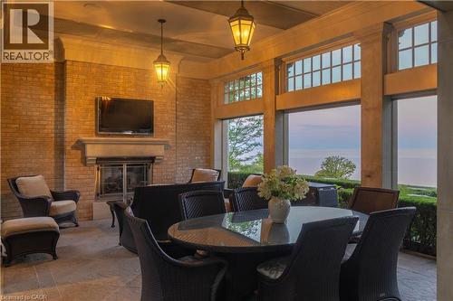 2054 Lakeshore Road E, Oakville, ON - Indoor Photo Showing Dining Room With Fireplace