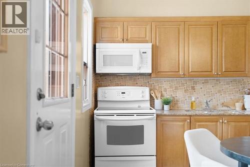 263 Mary Street, Hamilton, ON - Indoor Photo Showing Kitchen With Double Sink