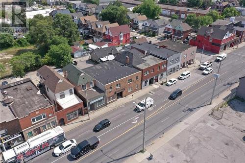 Drone / aerial view - 897 Barton Street E, Hamilton, ON -  With View