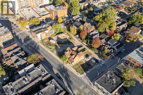 Aerial view of property's location - 547 King Street E, Hamilton, ON 