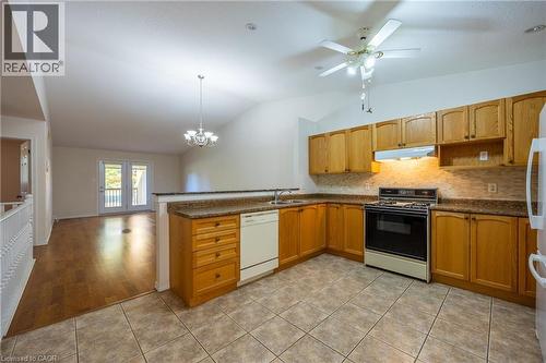 Large kitchen with room to work. Ceramic flooring. - 510 Queensway W Unit# 5, Simcoe, ON - Indoor Photo Showing Kitchen
