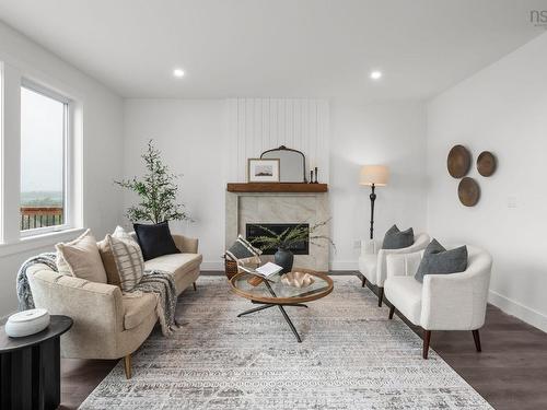16 Wanders Way, Timberlea, NS - Indoor Photo Showing Living Room With Fireplace