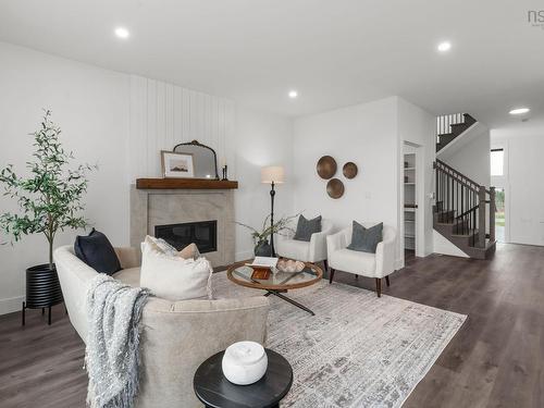 16 Wanders Way, Timberlea, NS - Indoor Photo Showing Living Room With Fireplace