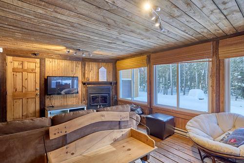 Salon - 51 Ch. Solange, Saint-Donat, QC - Indoor Photo Showing Living Room With Fireplace
