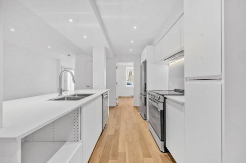 Cuisine - 516 Rue Cherrier, Montréal (Le Plateau-Mont-Royal), QC - Indoor Photo Showing Kitchen With Double Sink With Upgraded Kitchen