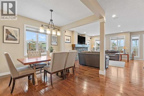 This home has FLOW.. - 199 Cranarch Landing Se, Calgary, AB - Indoor Photo Showing Dining Room
