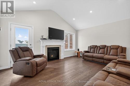 64 Ambrosia Path, St. Thomas, ON - Indoor Photo Showing Living Room With Fireplace