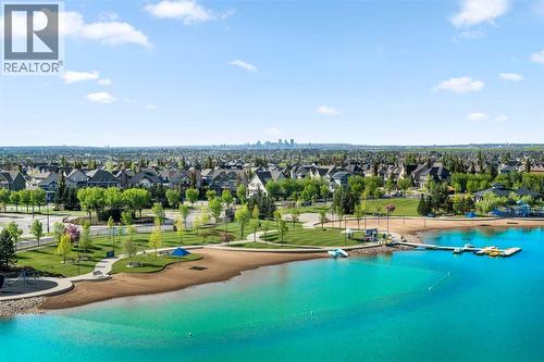 Enjoy All The Activities At Gorgeous Mahogany Lake! - 115 Mahogany Way Se, Calgary, AB - Outdoor With Body Of Water With View