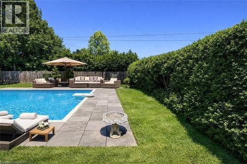 765 Wesley Street, Burlington, ON - Outdoor With In Ground Pool With Backyard