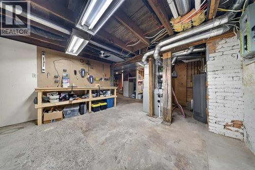 Workshop Area - 414 12 Avenue Nw, Calgary, AB - Indoor Photo Showing Basement