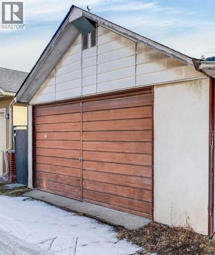 Double Car Garage (Looks great after a cleaning!) - 414 12 Avenue Nw, Calgary, AB - Outdoor With Exterior