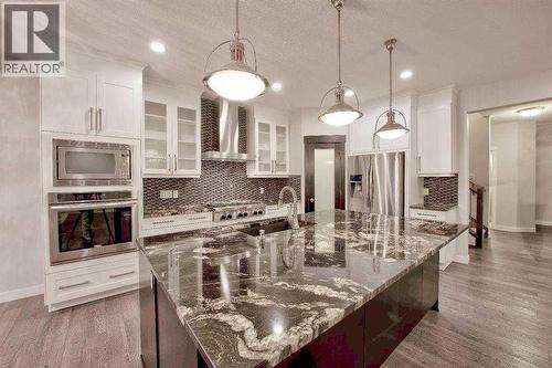 53 Sherwood Square Nw, Calgary, AB - Indoor Photo Showing Kitchen With Upgraded Kitchen