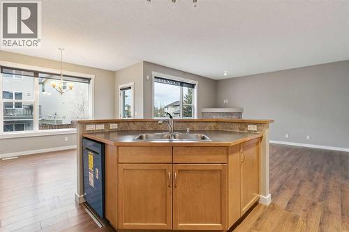 327 Panamount Point Nw, Calgary, AB - Indoor Photo Showing Kitchen With Double Sink