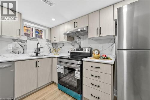 150 Brucedale Avenue E, Hamilton, ON - Indoor Photo Showing Kitchen With Stainless Steel Kitchen