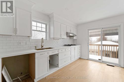 1056 Beach Boulevard, Hamilton, ON - Indoor Photo Showing Kitchen With Double Sink