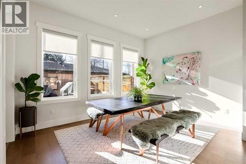 Superb Dining Room Setup - 303 30 Avenue Ne, Calgary, AB - Indoor Photo Showing Dining Room