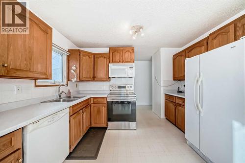 2205 80 Avenue Se, Calgary, AB - Indoor Photo Showing Kitchen With Double Sink
