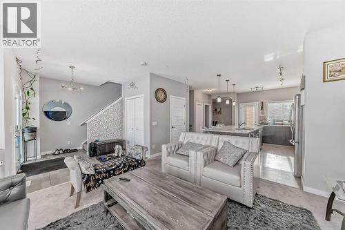 57 Cornerstone Manor Ne, Calgary, AB - Indoor Photo Showing Living Room