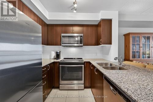 315 - 50 Via Rosedale Way, Brampton, ON - Indoor Photo Showing Kitchen With Stainless Steel Kitchen With Double Sink With Upgraded Kitchen