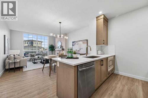 1051 Bayview Crescent, Airdrie, AB - Indoor Photo Showing Kitchen