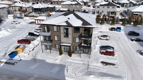 Aerial View - 300-115 Rue D'Halifax, Cowansville, QC - Outdoor With Facade