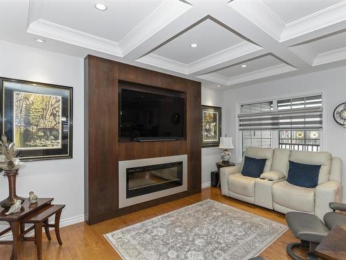 128 Wolverine Crescent, Thunder Bay, ON - Indoor Photo Showing Living Room With Fireplace