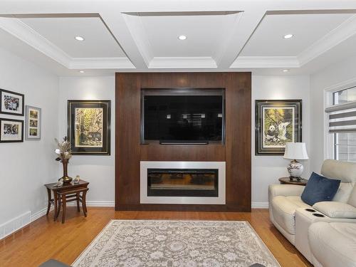 128 Wolverine Crescent, Thunder Bay, ON - Indoor Photo Showing Living Room With Fireplace