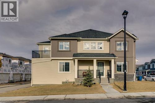 4 Southwinds Gate Sw, Airdrie, AB - Outdoor With Deck Patio Veranda With Facade