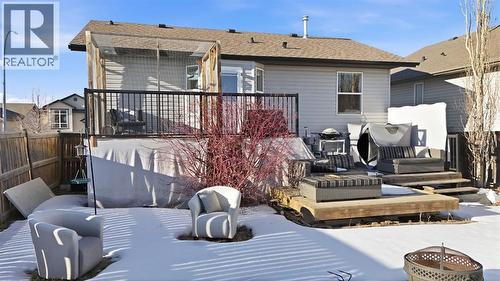 57 Garden Road, Lacombe, AB - Outdoor With Deck Patio Veranda With Exterior