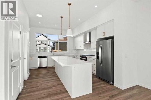 640 Masters Road Se, Calgary, AB - Indoor Photo Showing Kitchen With Stainless Steel Kitchen With Upgraded Kitchen